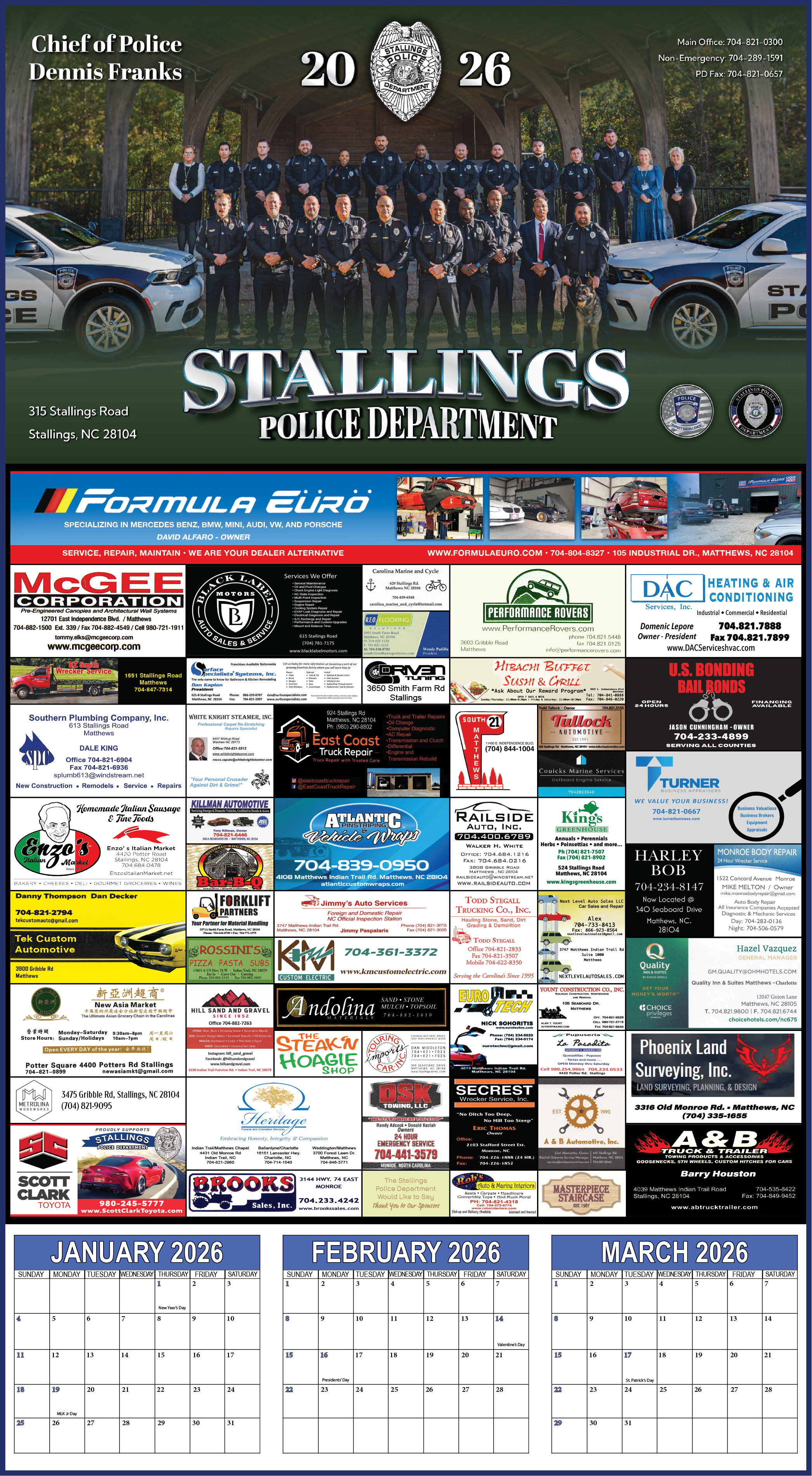 Stallings Calendar example.